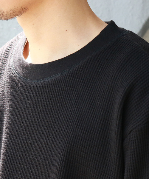 Confirm（コンファーム）の「Confirm / コンファーム ロングアームワッフルプルオーバー（Tシャツ/カットソー・メンズ・ブラック/ホワイト/グレー・L/M）」の7枚目の写真