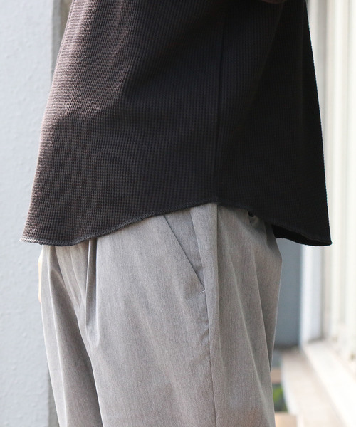 Confirm（コンファーム）の「Confirm / コンファーム ロングアームワッフルプルオーバー（Tシャツ/カットソー・メンズ・ブラック/ホワイト/グレー・L/M）」の6枚目の写真