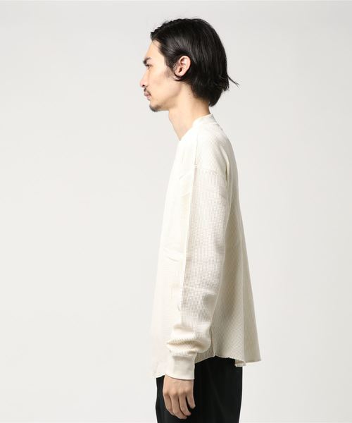 Confirm（コンファーム）の「Confirm / コンファーム ロングアームワッフルプルオーバー（Tシャツ/カットソー・メンズ・ブラック/ホワイト/グレー・L/M）」の4枚目の写真