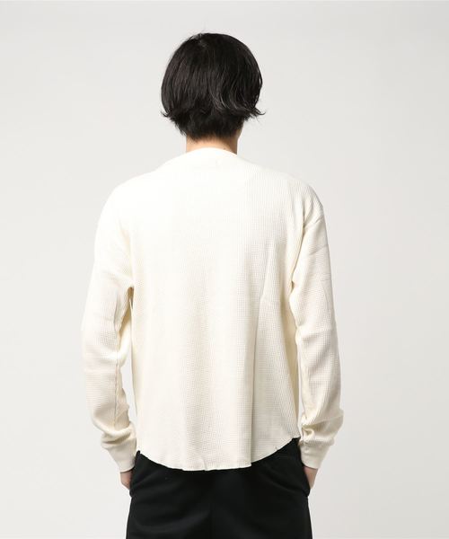 Confirm（コンファーム）の「Confirm / コンファーム ロングアームワッフルプルオーバー（Tシャツ/カットソー・メンズ・ブラック/ホワイト/グレー・L/M）」の5枚目の写真