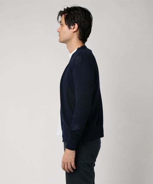 Letroyes（ルトロワ）の「Letroyes Vネックウールカーディガン（カーディガン/ボレロ・メンズ・チャコールグレー/ネイビー/グリーン系その他・M/L/S）」の4枚目の写真