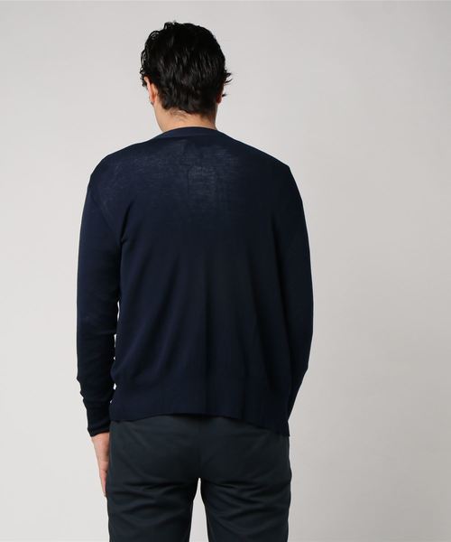 Letroyes（ルトロワ）の「Letroyes Vネックウールカーディガン（カーディガン/ボレロ・メンズ・チャコールグレー/ネイビー/グリーン系その他・M/L/S）」の5枚目の写真