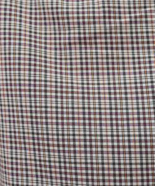 natural couture（ナチュラルクチュール）の「ハイウエストフレアチェックスカート（スカート・レディース・アイボリー/ボルドー・FREE）」の14枚目の写真