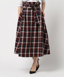 natural couture | ハイウエストフレアチェックスカート(スカート)