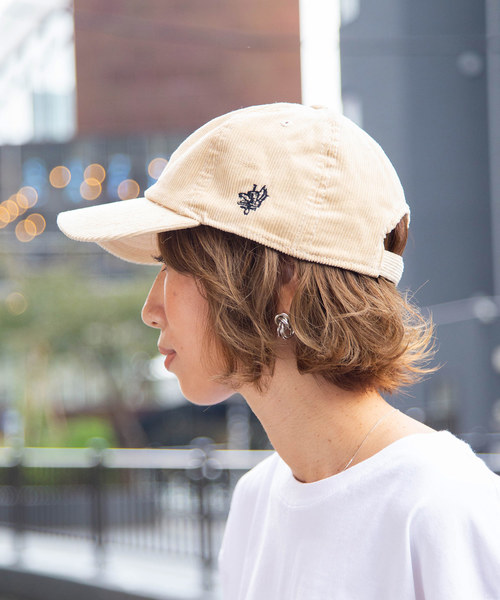 BROTHERHOOD(ブラザーフッド)の「【BROTHERHOOD】ウルフ コーデュロイキャップ(キャップ)」|ベージュ