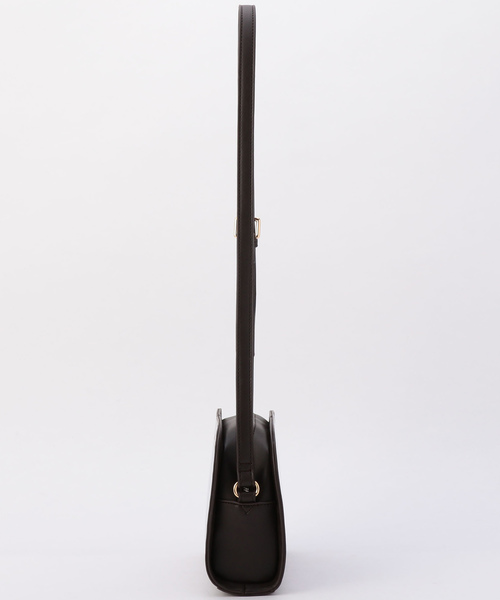 archives（アルシーヴ）の「ハーフラウンドショルダーバッグ（ショルダーバッグ・レディース・ブラック/ブラウン・MEDIUM）」の4枚目の写真