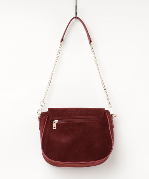 Pierrot（ピエロ）の「フラップデザインチェーンショルダーバック（ショルダーバッグ・レディース・ブラック/ブラウン/ワイン・FREE）」の6枚目の写真