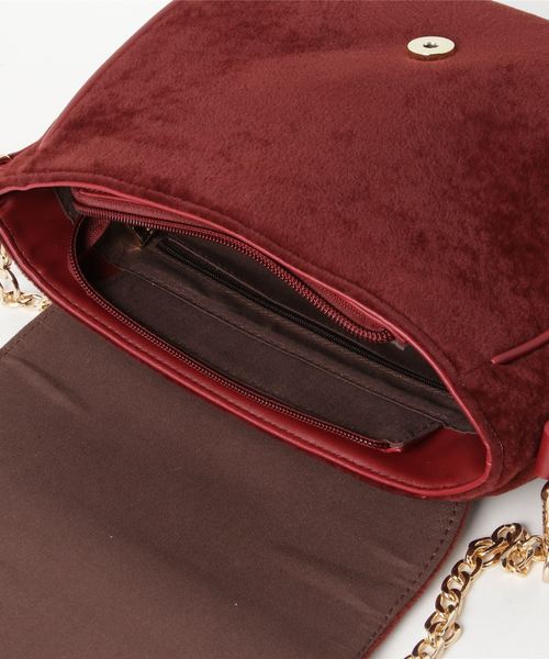 Pierrot（ピエロ）の「フラップデザインチェーンショルダーバック（ショルダーバッグ・レディース・ブラック/ブラウン/ワイン・FREE）」の4枚目の写真