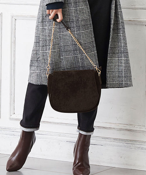 Pierrot（ピエロ）の「フラップデザインチェーンショルダーバック（ショルダーバッグ・レディース・ブラック/ブラウン/ワイン・FREE）」の14枚目の写真