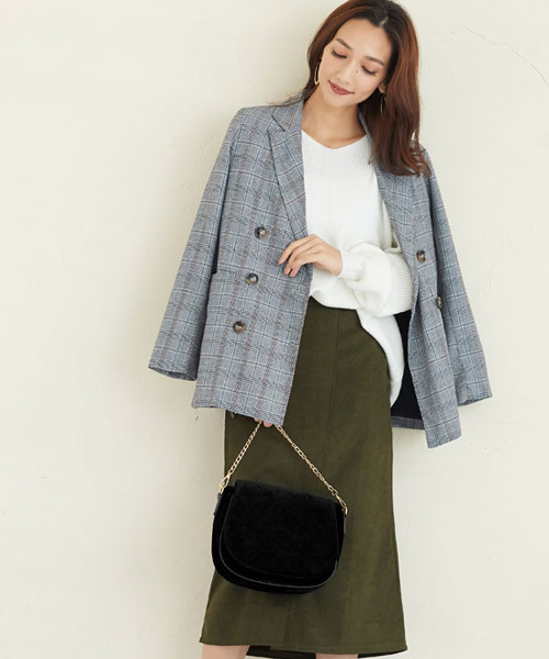 Pierrot（ピエロ）の「フラップデザインチェーンショルダーバック（ショルダーバッグ・レディース・ブラック/ブラウン/ワイン・FREE）」の22枚目の写真