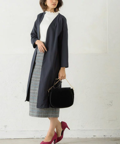 Pierrot（ピエロ）の「フラップデザインチェーンショルダーバック（ショルダーバッグ・レディース・ブラック/ブラウン/ワイン・FREE）」の8枚目の写真