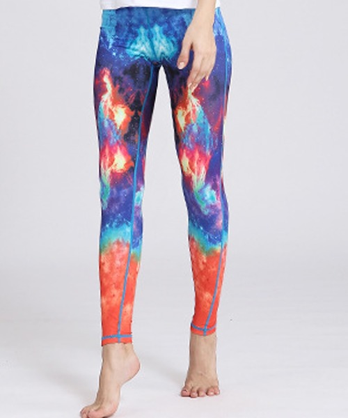 セール】レディース カラフルフィットネスウェア ヨガパンツレギンス