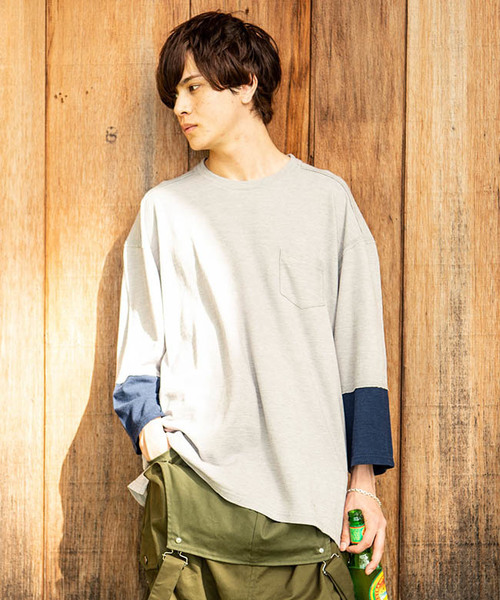 glamb(グラム)の「【glamb】Moss big CS(Tシャツ/カットソー・メンズ・ブラック/グレー・0/1/2/3/4)」の2枚目の写真