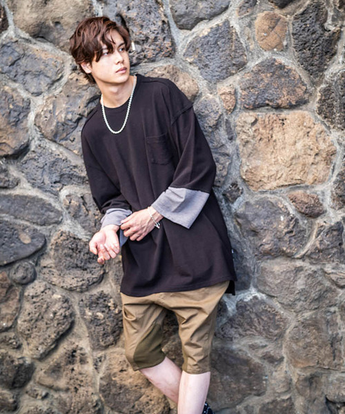 glamb(グラム)の「【glamb】Moss big CS(Tシャツ/カットソー・メンズ・ブラック/グレー・0/1/2/3/4)」の7枚目の写真