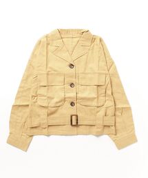 STYLEBLOCK | ガーゼツイルオープンカラーサファリジャケット(その他アウター)