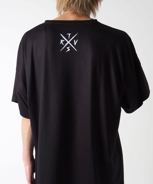 TRAVAS TOKYO プードル BIG Tシャツ ブラック TRAVAS TOKYO（トラバストーキョー） tシャツ 「TRAVAS TOKYO/トラバス
