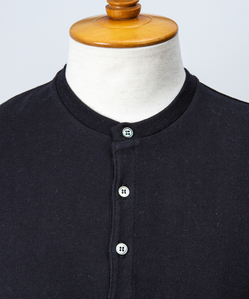 DESIGNWORKS（デザインワークス）の「ヘンリーネックＴシャツ（Tシャツ/カットソー・メンズ・ホワイト/ブラック/グリーン系その他・46/48/50）」の8枚目の写真