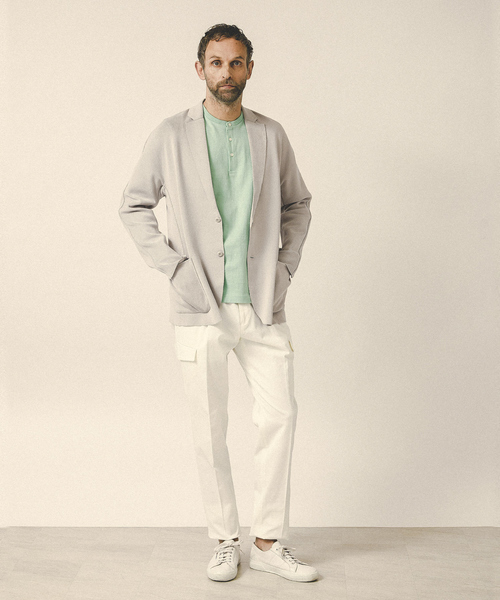 DESIGNWORKS（デザインワークス）の「ヘンリーネックＴシャツ（Tシャツ/カットソー・メンズ・ホワイト/ブラック/グリーン系その他・46/48/50）」の13枚目の写真