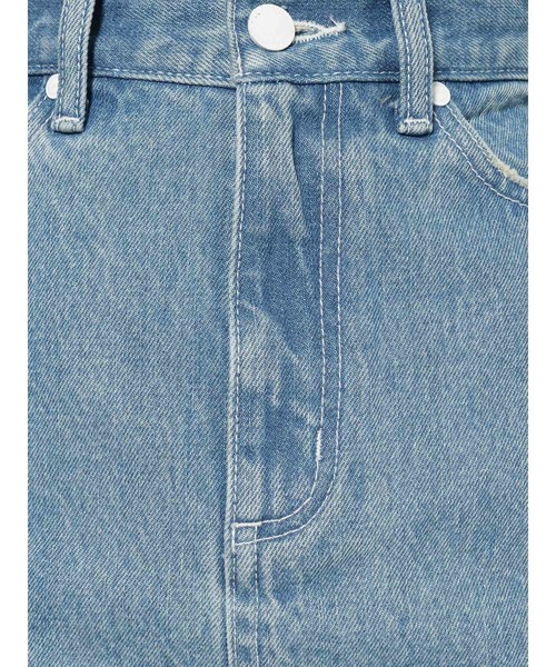 EMODA（エモダ）の「ヘムカットジャストウエストデニムスカート（デニムスカート・レディース・ホワイト/ライトブルー・MEDIUM/SMALL）」の18枚目の写真