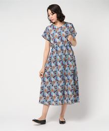 Spinns スピンズのワンピース ブルー ネイビー 青色系 ペイズリー柄 通販 Zozotown