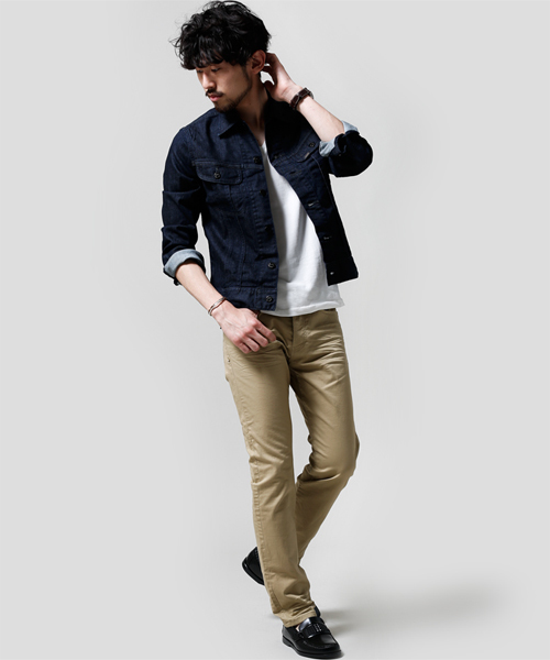 NANO universe（ナノユニバース）の「Lee/Jeggers Ⅱ 101J Jacket （デニムジャケット・メンズ・インディゴブルー・LARGE/SMALL/MEDIUM）」の12枚目の写真