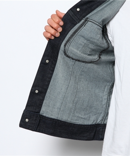 NANO universe（ナノユニバース）の「Lee/Jeggers Ⅱ 101J Jacket （デニムジャケット・メンズ・インディゴブルー・LARGE/SMALL/MEDIUM）」の9枚目の写真