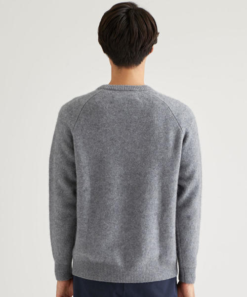 green label relaxing（グリーンレーベルリラクシング）の「SC ハミルトン/RCN ラグラン クルーネック ニット（ニット/セーター・メンズ・ダークブラウン/グレー/ワインレッド/コバルトブルー/パープル/オリーブ・L/S/M）」の18枚目の写真