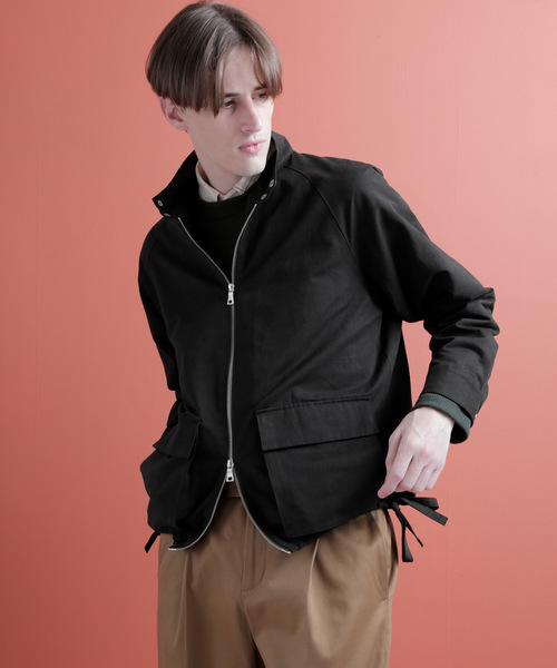 EMMA CLOTHES（エマクローズ）の「ソリッド/チェック ショートレンジ ダブルポケット ハリントンジャケット(スイングトップブルゾン)（ブルゾン・メンズ・ベージュ/キャメル/オリーブ/ブラック/ベージュ系その他/グレー系その他・M/L）」の20枚目の写真