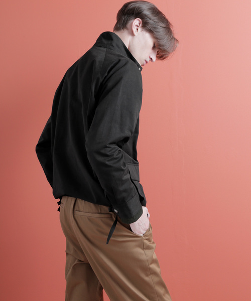 EMMA CLOTHES（エマクローズ）の「ソリッド/チェック ショートレンジ ダブルポケット ハリントンジャケット(スイングトップブルゾン)（ブルゾン・メンズ・ベージュ/キャメル/オリーブ/ブラック/ベージュ系その他/グレー系その他・M/L）」の22枚目の写真