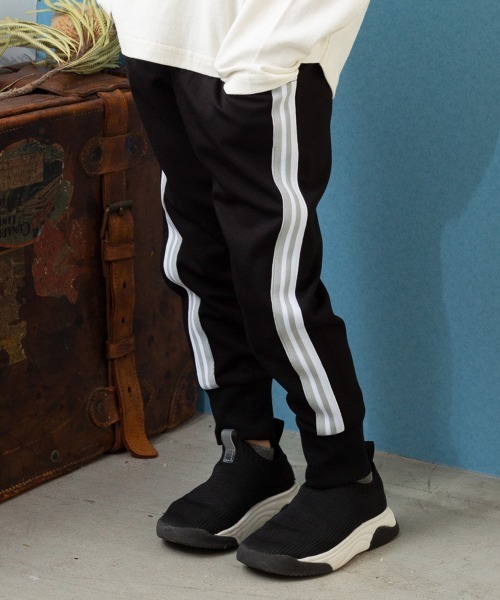 MAKE YOUR DAY（メイクユアデイ）の「【リンクコーデ】ジャージサルエルパンツ■80～140cm（その他パンツ・キッズ・カーキ/グレー/ブラック・110/120/130/140/90/100）」の2枚目の写真