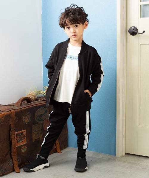 MAKE YOUR DAY（メイクユアデイ）の「【リンクコーデ】ジャージサルエルパンツ■80～140cm（その他パンツ・キッズ・カーキ/グレー/ブラック・110/120/130/140/90/100）」の9枚目の写真