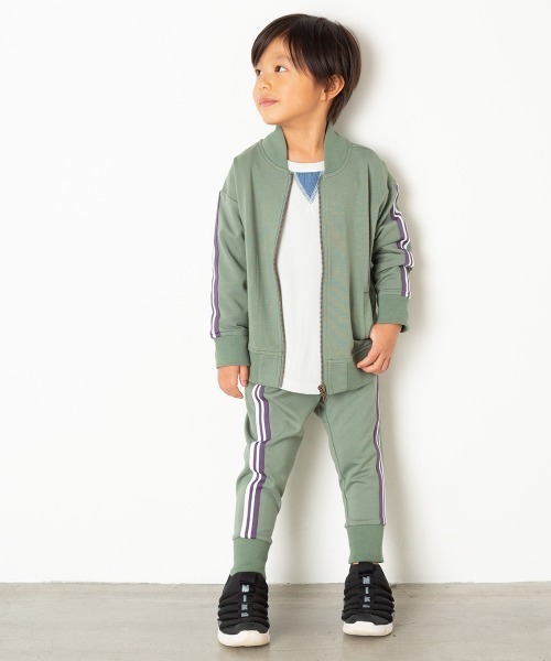 MAKE YOUR DAY（メイクユアデイ）の「【リンクコーデ】ジャージサルエルパンツ■80～140cm（その他パンツ・キッズ・カーキ/グレー/ブラック・110/120/130/140/90/100）」の17枚目の写真