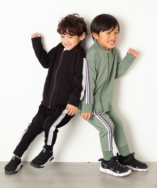 MAKE YOUR DAY（メイクユアデイ）の「【リンクコーデ】ジャージサルエルパンツ■80～140cm（その他パンツ・キッズ・カーキ/グレー/ブラック・110/120/130/140/90/100）」の6枚目の写真