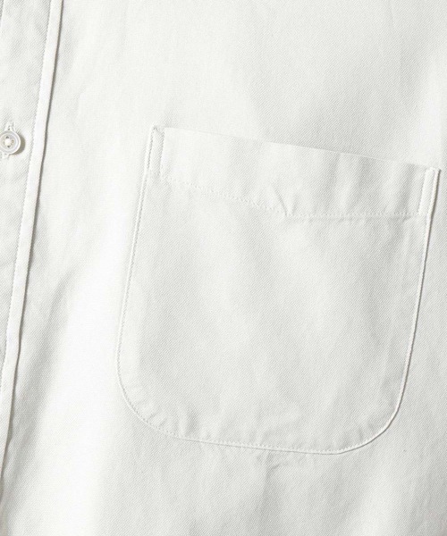 ADAM ET ROPE'(アダムエロペ)の「プレミアムコットン BDシャツ/ビッグシルエット(シャツ/ブラウス・メンズ・ホワイト系その他/ライトグリーン/サックスブルー・L/M/S)」の7枚目の写真