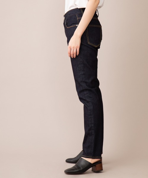 Munich（ミューニック）の「ウォッシュ10.5ozハイブリッドデニム　スリムテーパードパンツ（デニムパンツ・レディース・ブラック/インディゴブルー・XXS/XS/S/M）」の20枚目の写真