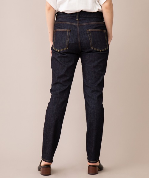 Munich（ミューニック）の「ウォッシュ10.5ozハイブリッドデニム　スリムテーパードパンツ（デニムパンツ・レディース・ブラック/インディゴブルー・XXS/XS/S/M）」の17枚目の写真