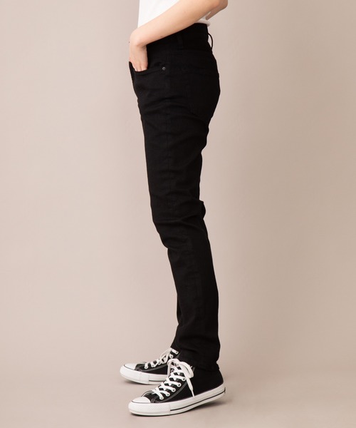 Munich（ミューニック）の「ウォッシュ10.5ozハイブリッドデニム　スリムテーパードパンツ（デニムパンツ・レディース・ブラック/インディゴブルー・XXS/XS/S/M）」の14枚目の写真