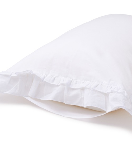 Francfranc（フランフラン）の「パッフル まくらカバー 700×500 ホワイト（寝具・レディース・ホワイト・FREE）」の4枚目の写真