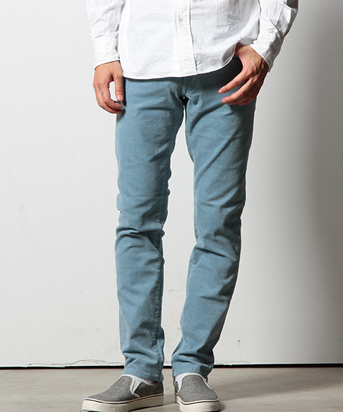 coen（コーエン）の「サンタモニカコーデュロイストレッチスリムパンツ（その他パンツ・メンズ・ブラウン/ライトブルー/ブラック/グレー/ダークブラウン/ベージュ/オリーブ/ネイビー/ロイヤルブルー/オフホワイト・MEDIUM/SMALL/X-LARGE/X-SMALL/LARGE）」の8枚目の写真