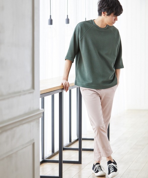 LAKOLE（ラコレ）の「USAチノイージーパンツ / LAKOLE（チノパンツ・メンズ・ブラック/ベージュ/ライトグリーン/アイボリー・SMALL/MEDIUM/LARGE）」の21枚目の写真