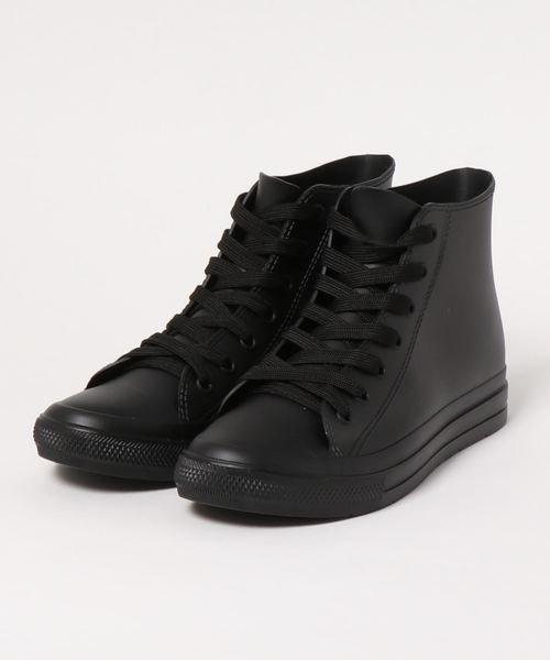 STYLEBLOCK（スタイルブロック）の「晴雨兼用ハイカットレインスニーカー（スニーカー・メンズ・ブラック/ネイビー・LL/L/S/M）」の2枚目の写真