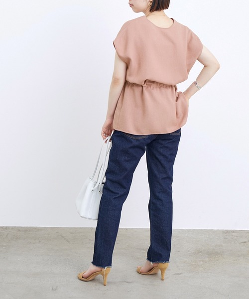 ADAM ET ROPE'（アダムエロペ）の「オックスウエストマークブラウス（シャツ/ブラウス・レディース・ライトグレー/ピンク/グリーン・FREE）」の14枚目の写真