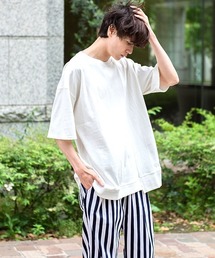 UP START | 10/-天竺切替オーバーサイズビッグTee(Tシャツ/カットソー)