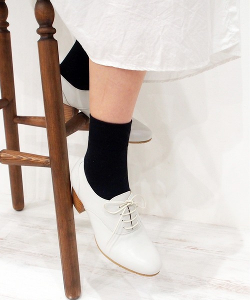 あしながおじさん(アシナガオジサン)の「レースアップパンプス 3710311(ドレスシューズ・レディース・ブラック/ダークブラウン/アイボリー/グレイッシュベージュ・22.5cm/23.0cm/23.5cm/24.0cm/24.5cm)」の3枚目の写真