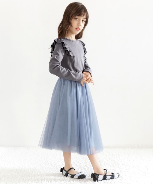 フランシュリッペ フリル付き黒半袖トップス M - メルカリ