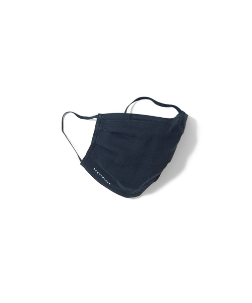 DAILY STANDARD by SANDINISTA（デイリースタンダードバイサンディニスタ）の「Daily Gauze Mask / ダブルガーゼマスク（マスク・メンズ・ブラック/ナチュラル/ネイビー/オリーブ・MEDIUM/LARGE/SMALL）」の4枚目の写真
