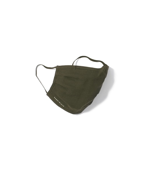 DAILY STANDARD by SANDINISTA（デイリースタンダードバイサンディニスタ）の「Daily Gauze Mask / ダブルガーゼマスク（マスク・メンズ・ブラック/ナチュラル/ネイビー/オリーブ・MEDIUM/LARGE/SMALL）」の3枚目の写真