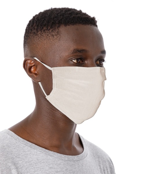 DAILY STANDARD by SANDINISTA（デイリースタンダードバイサンディニスタ）の「Daily Gauze Mask / ダブルガーゼマスク（マスク・メンズ・ブラック/ナチュラル/ネイビー/オリーブ・MEDIUM/LARGE/SMALL）」の9枚目の写真