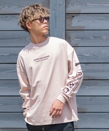 improves | 袖ロゴ＆刺繍 ヘビーウェイト ビッグシルエット ロンT 長袖Tシャツ(Tシャツ/カットソー)