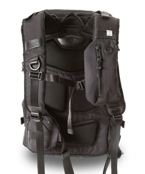 AS2OV（アッソブ）の「【AS2OV/アッソブ】 CORDURA DOBBY 305D ROUND ZIP BACK PACK / バックパック（バックパック/リュック・メンズ・ブラック/カーキ・FREE）」の10枚目の写真